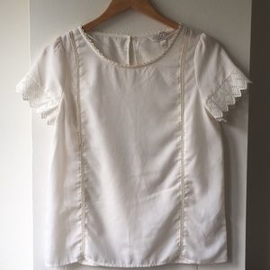 Silky cream Lauren Conrad Blouse